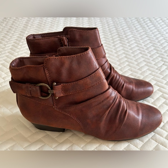 Women’s Brown Leather Ankle Boots - Picture 2 of 5